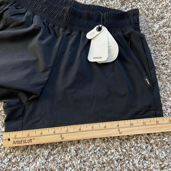 Prana Railay Short Women's XS Black 3" Inseam Standard Fit Mid Rise Lightweight - Picture 11 of 12